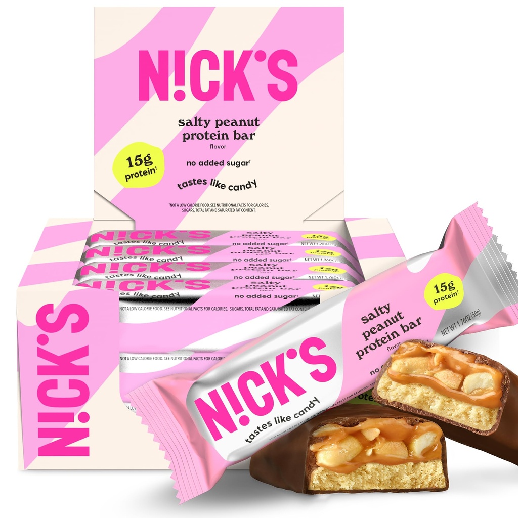 NICKS Protein Bars Chocolate Peanut ... 15g proteiinia... 200 kaloria...