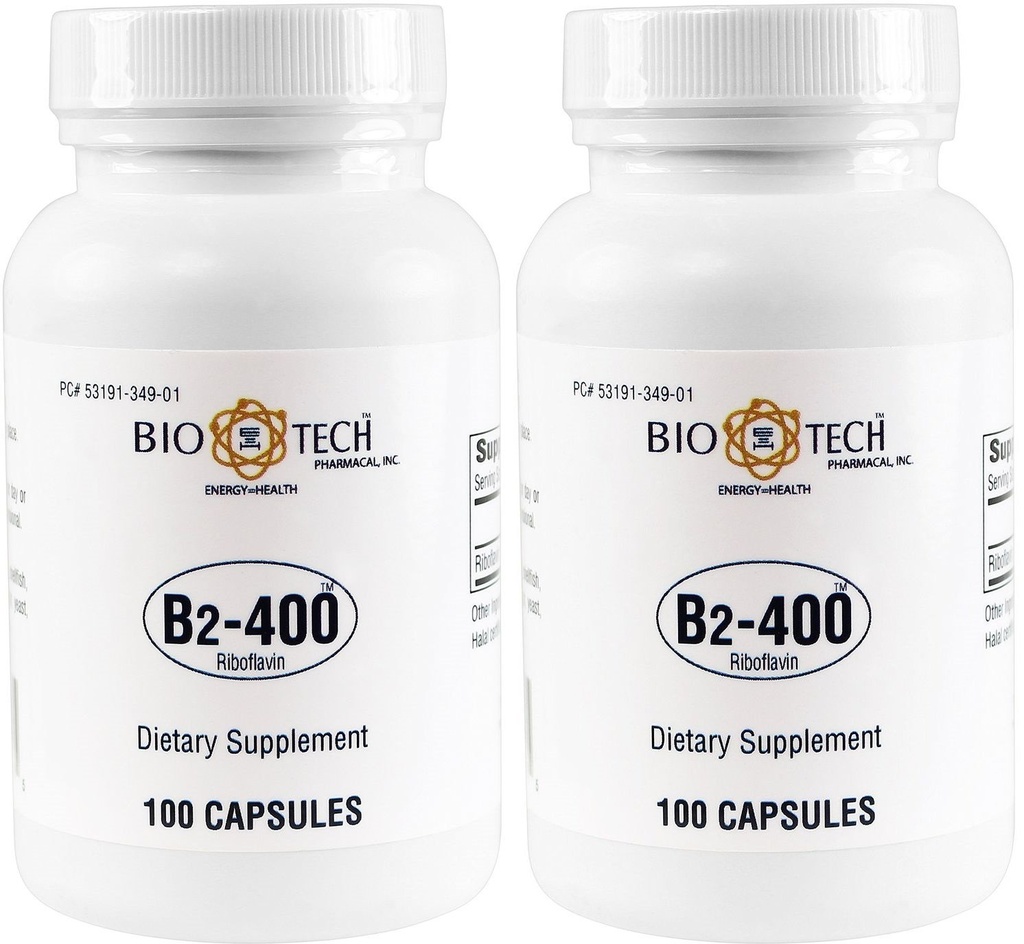 Biotech Pharmacal B2-400 Riboflaviini 100 x 2