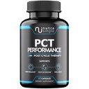 PCT Supplement för män, 3-i-1 Post Cycle Support & Natural Booster med östrogen Blocker, Liver Support Formel, Made in USA, med Fenugreek, Chrysin, Tongkat Ali, Milk Thistle - 60 kapslar