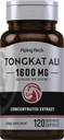 Piping Rock Tongkat Ali | 1600mg | 120 kapslar | Longjack Extract | Herbal Supplement | Non-GMO, Gluten Free