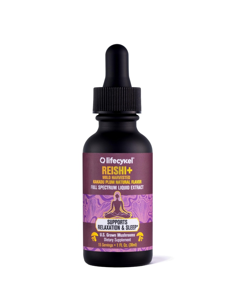 Life Cykel - Reishi Mushroom Extract Wild Kakadu Plum - Potent Immune & Sleep Support Supplement, Vitamiini C Ric Adaptogen Mushroom Drops - 1 Fl Oz