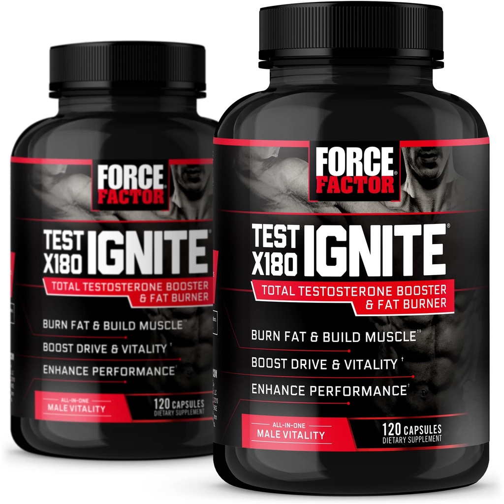 FORCE FACTOR Test X180 Ignite 120ct 2-Pack, 240