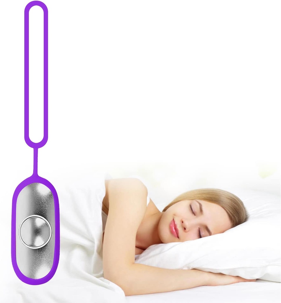 Sleep Aid Device, Handheld Sleep Aid Instrument med Microcurrent Pulse Sleep Assist Technology för att förbättra sömnkvalitet, lila