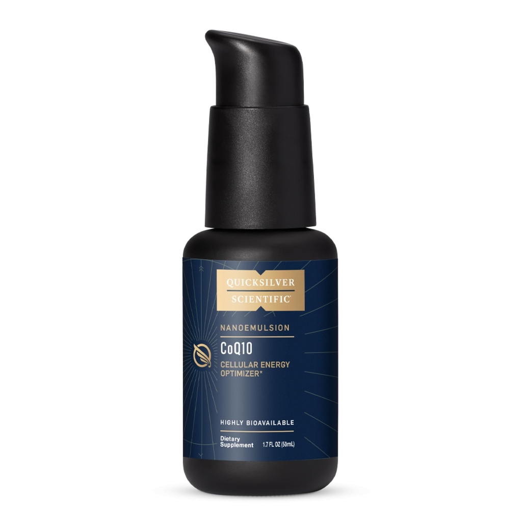 Quicksilver Scientific CoQ10 Nanoemulsio - Liposomal Coenzyme Q10 Kardiovaskulaaristen tuki & solujen energia täydentää - nopea absorbing neste CoQ10 (1,7oz / 50 ml)