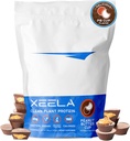 XEELA Plant Based Vegan Protein Powder - Independently Tested - 25g High Protein, Pea Protein for Men & Women - Vitamiinit & Minerals, Non GMO, Dairy & Gluteenittomat, LowCarb & LowFat (Peanut Butter Cup)