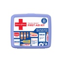 BAND-AID Brand Travel Valmiina Kannettava ensiapupakkaus pieneen haavahoitoon, täydellinen kotiin, autoon, matkaan, telttailuun ja ulkoiluun, 80 kappaletta