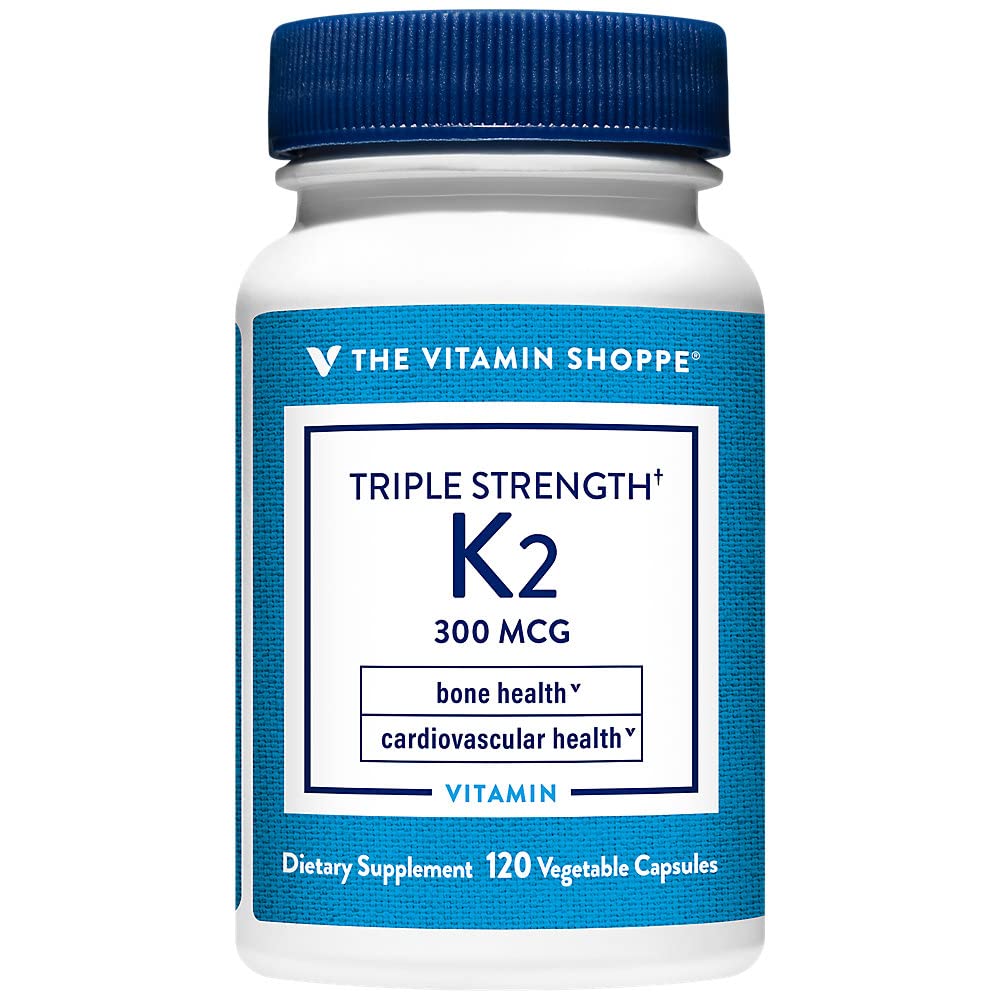 Kolmoisvahvuus K2-vitamiini a" Bone Health a" 300 MCG (120 Vihanneskapselia)