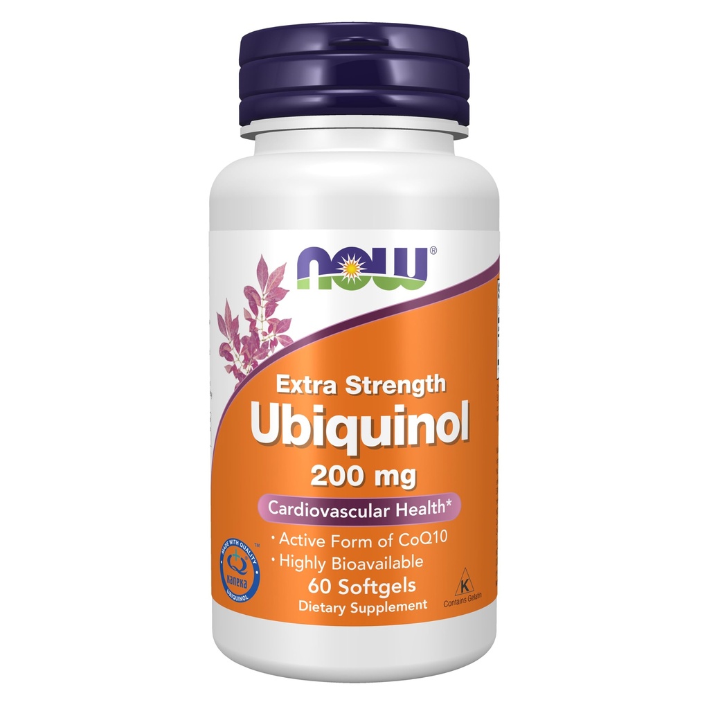 NYT lisäravinteet, Ubikinoli 200 mg, korkea biologinen hyötyosuus (Active Form of CoQ10), 60 Softgels