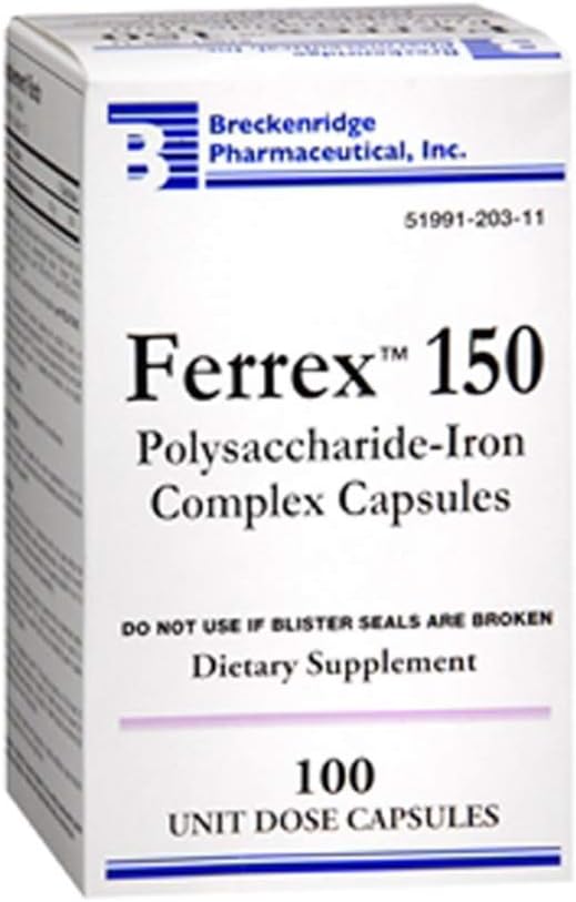 FERREX 150 Polusaccharide- Iron Complex Kapselit 100