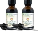 Tri. Clark Lugol.s Jodi 2% Solution - Aqueous ja 2% Granular Jodi - Natural Smaach Relief and Healthcare - 1 fl. Oz Dropper 2Pack