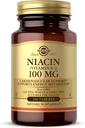 Solgar Niacin (Vitamin B3) 100 mg - 100 tabletter - Stöder energimetabolism - Non-GMO, Vegan, Gluten Free, Dairy Free, Kosher - 100 portioner