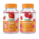 Elinkelpoinen sinkki 50 mg + magnesium, Gummies Bundle - Suuri maku, vitamiini täydentää, gluteeniton, GMO vapaa, purukumi