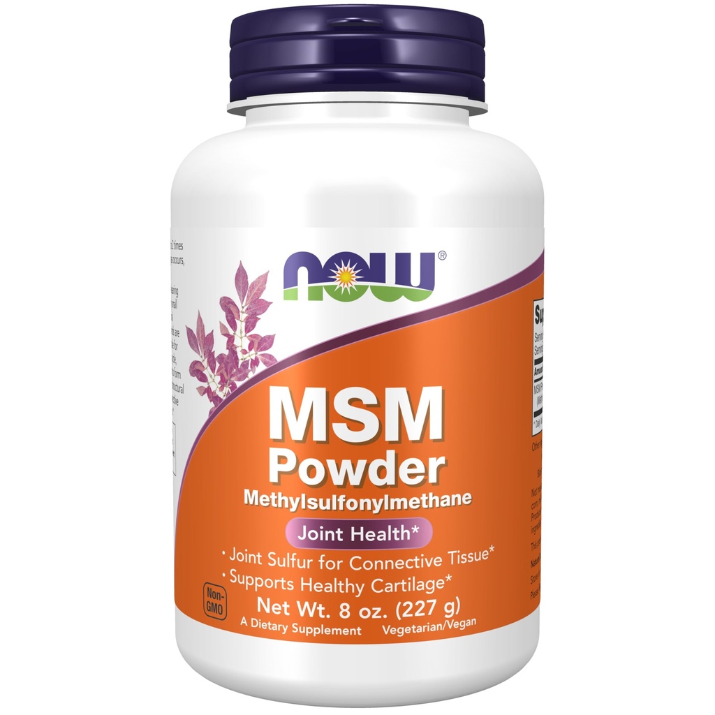 NYT elintarvikkeiden lisäravinteet, MSM (Metyylisulfonyylimetaani) Powder, Tukee Terveellinen ruoka*, Yhteinen terveys*, 8-Ounce
