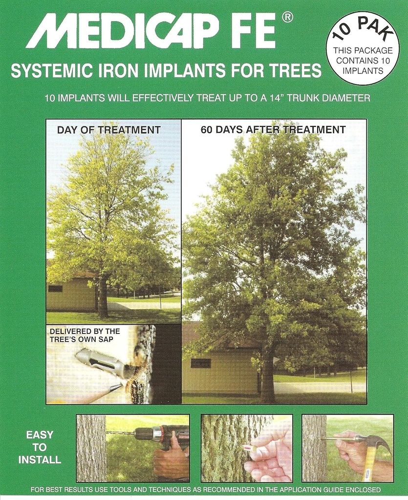 FE1210 Systemic Iron Tree Implant, 10 kpl pakkaus