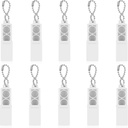 Flutesan 10 Pieces kuulolaite Akku Case 312 Kuulolaite Paristot Caddy kuulolaite vahvistin varastointilaatikko Muovi Akku Hold Portable Matkalaukku Tasku Kuljetuslaatikko Keychain