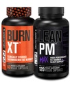 Jacked Factory Burn-XT Kliinisesti tutkittu termogeeninen laihtuminen (60 kapselia) - Lean PM MAX uniapu (120 kapselia) ruokahalun suppressioon (180 kapselia)