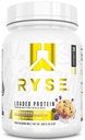 RYSE Loaded Protein Powder - Mustikka Muffini - 25g Whey Protein Isolate & keskittyä prebioottista kuitua & MCTs - Low Carb, Low Sugar, Ruoansulatuskykyinen - 20 tarjoilua / 1,5 lb Tub