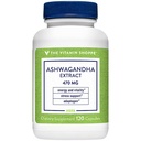 Vitamin Shoppe Ashwagandha Extract 470MG - Herbal Supplement som ger energi och vitalitet, hjälper till med stresshantering (120 kapslar)