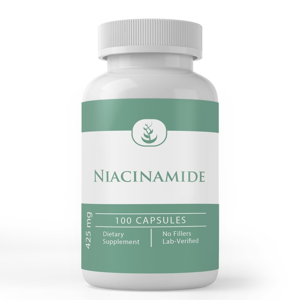 Puhdas alkuperäinen ainesosat Niasinamidi (Vitamin B3), puhdas, ei lisäaineita tai täyteaineita, Lab vahvistettu