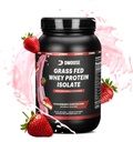 DMoose Grass Fed Whey Protein Powder - för muskeltillväxt och återhämtning, naturligt sötad och smaksatt, rik på aminosyror, snabb absorberande prestandaformel (2 Lbs, jordgubbar)