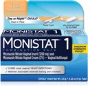 MONISTAT 1- Dose Hiivatulehdus hoito, 1 Ovule lisää & ulkoinen kutina Cream