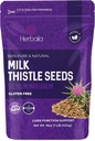 Herbaila Milk Thistle Siemenet, 1 lb. Silymarin Milk Thistle Tea, Bulk Milk Thistle Herb Koko siemenet, Pure Milk Thistle Bulk, Koko maito Thistle Siemenet, Kaikki luonnolliset, Gluteeniton, Ei-GMO. 1 punta.