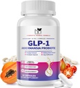 Akkermansia Probiootti Supplement for Women & Men, Natural Prebiotics for digestive, Gut Health, Energy, Overall Health, Dgestive Supplement with Soy lsoflavones, Bromelain, 60 kapselia