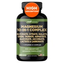 Gade Nutrition Magnesium Complex 10 in 1 - Glycinate, Citraatti, malaatti, oksidi, taurate, aspartaatti, glukonaatti Ascorbate laktaatti karbonaatti Sinkki kupari Mangaani ja vitamiinit (90 luku (Pack of 1))
