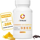 Gurkmeja Curcumin Supplement 60 portioner - Stöder Joint Health | BioPerine Black Pepper Extract med 500mg kapslar, Curcuminoids 475mg | Hjälper Liver Function, Digestion & Better Absorption