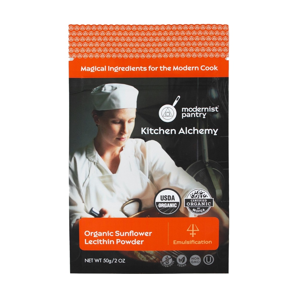 Organic Sunflower Lecithin Powder Gluten-Free Vegan OU Kosher Certified - 50g / 2oz