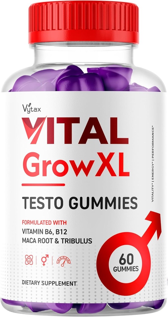 Elinvoima XL Grow Gummies, Elinvoima XL Testo Gummies Maximum Strength Advanced Vitamiini Formula, Elinvoimainen GrowXL Vitale VitalGrowXL Me Gomitas Premium Chewable Vitalgrow Supplement (60 Gummies)