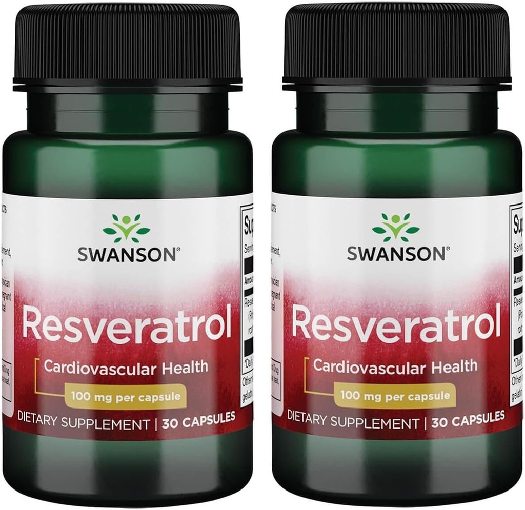 Swanson Resveratrol 100 100 Milligrammaa 30 kapselia (2 pakkaus)