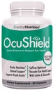 OcuShield Eye Health Vitamin Support för hälsosamma ögon, nattvision med Saffron, Lutein & Zeaxanthin, Eye Nutrients för att skydda och stimulera okulär hälsa, en flaska