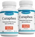 EuroMedica Curaphen - Curcumin Supplement for Circulation & Endorphin Support - Tuki satunnaisille häiriöille - Aids Terveitä lihaksia - 120 kapselia, 2 pakkaus (240 kapselia)