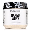NAKED Vanilla Whey Protein 1Lb, Vain 3 Ainesosat, Kaikki Natural Grass Fed Whey Protein Powder + Vanilla + Coconut Sugar - GMO-vapaa, soijaton, gluteeniton. Apu lihasten kasvua, 12 tarjoilua