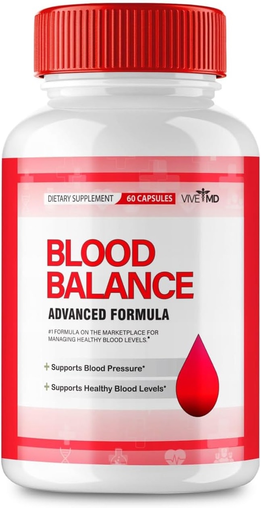 VIVE MD Blood Balance Supplement - Officiell Formel - Blodbalans Supplement, Extra Styrka med vitamin C, Turmeric Root Powder, Zink Reviews (60 kapslar)