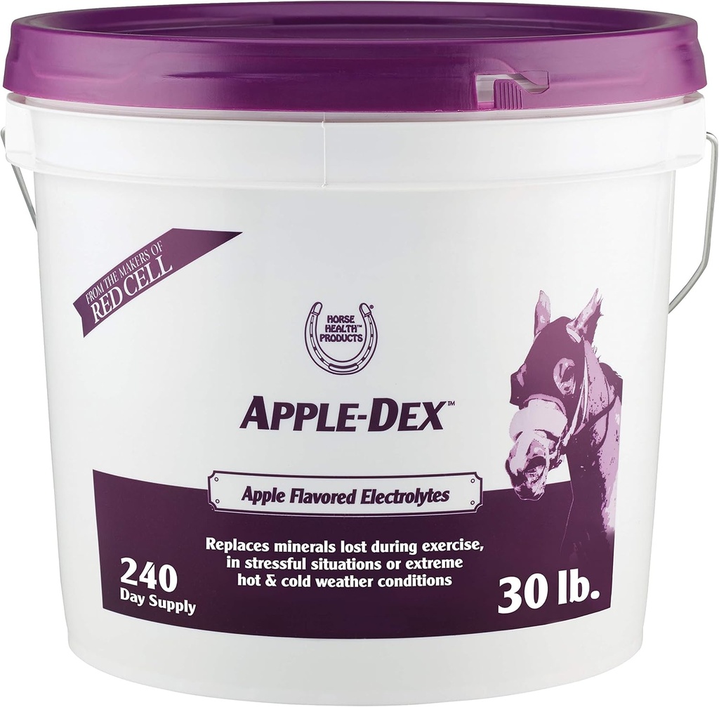 Farnam Horse Health Apple-Dex Apple smaksatt elektrolyter 30 pund 240 dagar