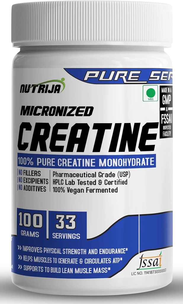 Pure Micronized Creatiini Monohydraatti Powder- 100grammaa ...