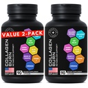 Termogeeninen Multi Collagen Burn Kapselit - Hydrolysed Collagen Peptides Plus Hyaluronic Acid - Advanced tyyppi I, II, III, V, X - 2-pakkaus, 180 Collagen Burn Caps