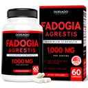 Fadogia Agrestis Extract 1000mg per Serving - [Enimmäisvahvuus] - Strength, Drive, Athletic Performance, Lihasmassa - Kolmas osapuoli Testattu - Zero Fillers - Gluteeniton, Ei-GMO, Vegan Kapselit