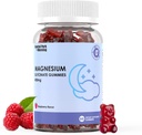 Magnesium Glycinate Gummies 400mg,Adult Sugar Free Magnesium Glycinate Supplement, Muscle, Bone Support - 60 Organic Gummies