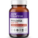 Uusi luku Wholemega Fish Oil Supplement - 2000mg per tarjoilu, kliinisesti todistettu Wild Alaskan Salmon Oil Omega-3 + D3-vitamiini + Astaksantiini, 60 Softgels
