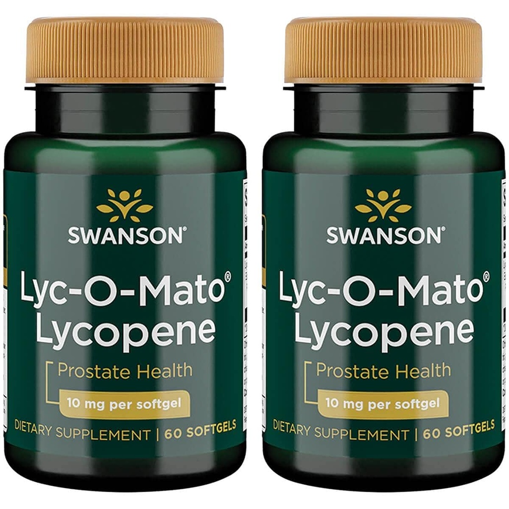 Swanson Lyc-O-Mato Lycopene 10 Milligram 60 Sgels (2 Pack)