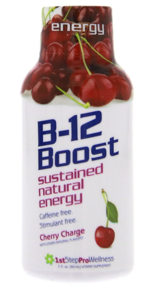 Ensimmäinen vaihe energia B-12 Boost Cherry Charge 12 (2 fl oz) pullot