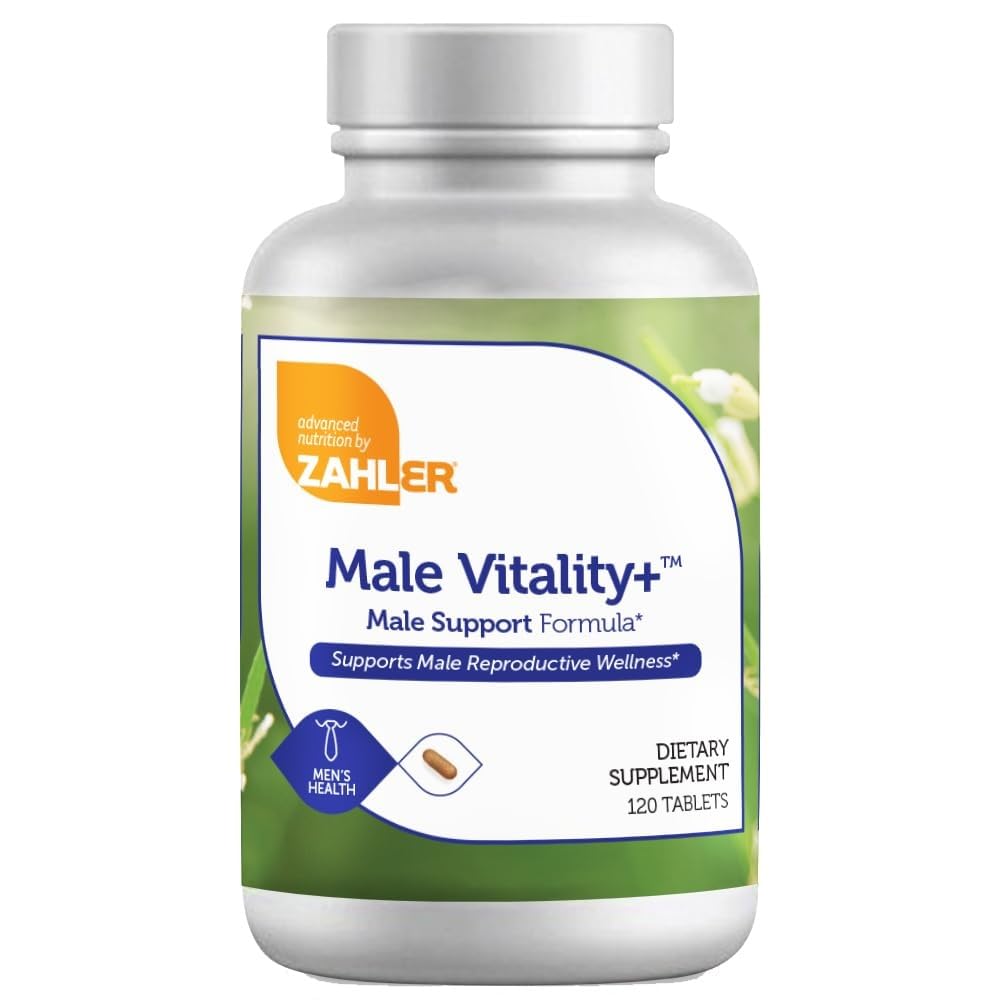 Zahler Mies Vitality+ Mies Tuki Enhanging Supplement Formula Shilajit, Ashwagandha, CoQ10, vitamiinit ja mineraalit - Kosher ei-GMO Miesten terveys täydentää lisääntymiselle hyvinvointi (120 kreivi)