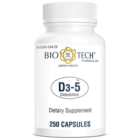 Bio-Tech Pharmacal D3-5 (5000 IU), 250 kapselia 
