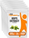 BulkSupplements.com Hops Extract Powder - kasviperäisiä täydentää, lähde humalan kukat - Gluteeniton, 500mg per tarjoilu, 1kg (2.2. lbs) (Pack of 5)
