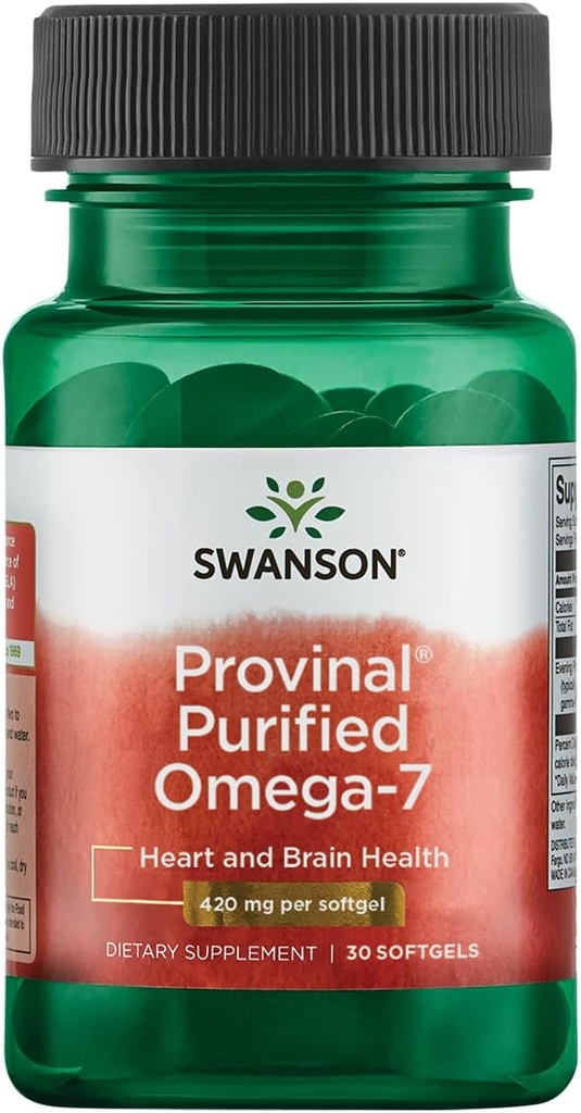 Swanson Provinal Puhdistettu Omega-7 30 Sgels