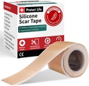 Skydda Life Silicone Scar Sheets 1.6 "x 118" Roll-3M - Medicinsk Grade Scar Tape för Keloid Bump Removal - Återanvändbar Silicone Tape Scar Removal Strips, Patches för kirurgiska Scars, C Section