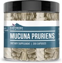 Maassa syntyneet elementit Mucuna Pruriens uute, 200 kapselia, ei lisäaineita tai täyteaineita